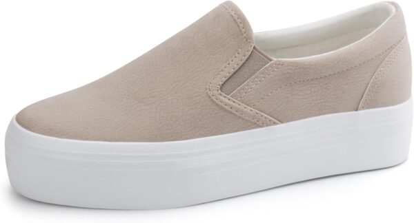 Slip-On Platform Loafers Casual Comfortable Everyday Shoes
