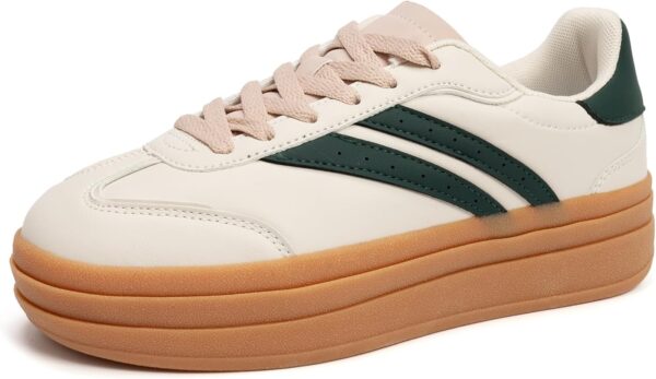 Platform Sneakers Thick Sole Casual Comfortable Low Top Shoes