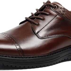 Men’s Genuine Leather Oxford Dress Shoes – Lace-Up Business Wedding Shoes