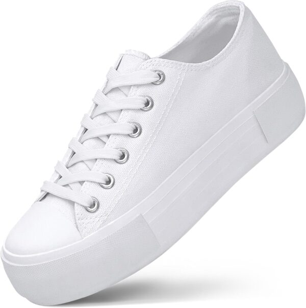 Canvas Platform Sneakers Height Increasing Casual Shoes