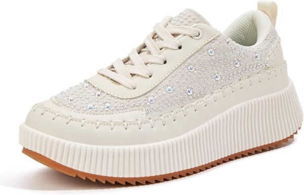 Platform Sneakers Chunky Sole Casual Walking Shoes for Daily Wear