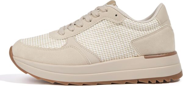 Retro Platform Sneakers Colorblock Casual Walking Shoes