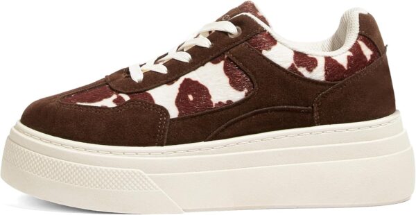 White Casual Sneakers Chunky Sole Streetwear Walking Shoes