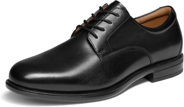 Men’s Classic Leather Oxford Dress Shoes – Formal Business Lace-Up Comfort Shoes