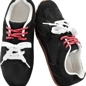 Lace-Up Casual Sneakers Non-Slip Comfortable Walking Shoes